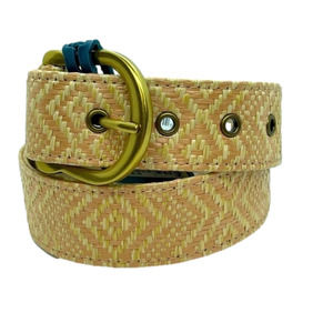 Nwt Woven Belt Gold Buckle
